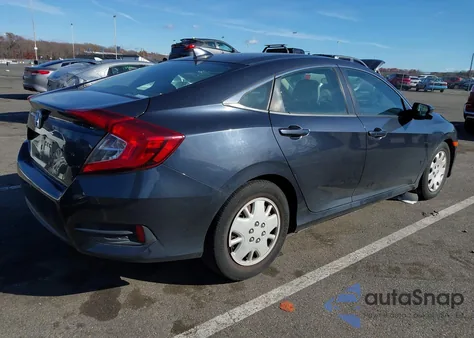 2017 Honda Civic Ex from USA, damaged, VIN 2HGFC2F75HH563796